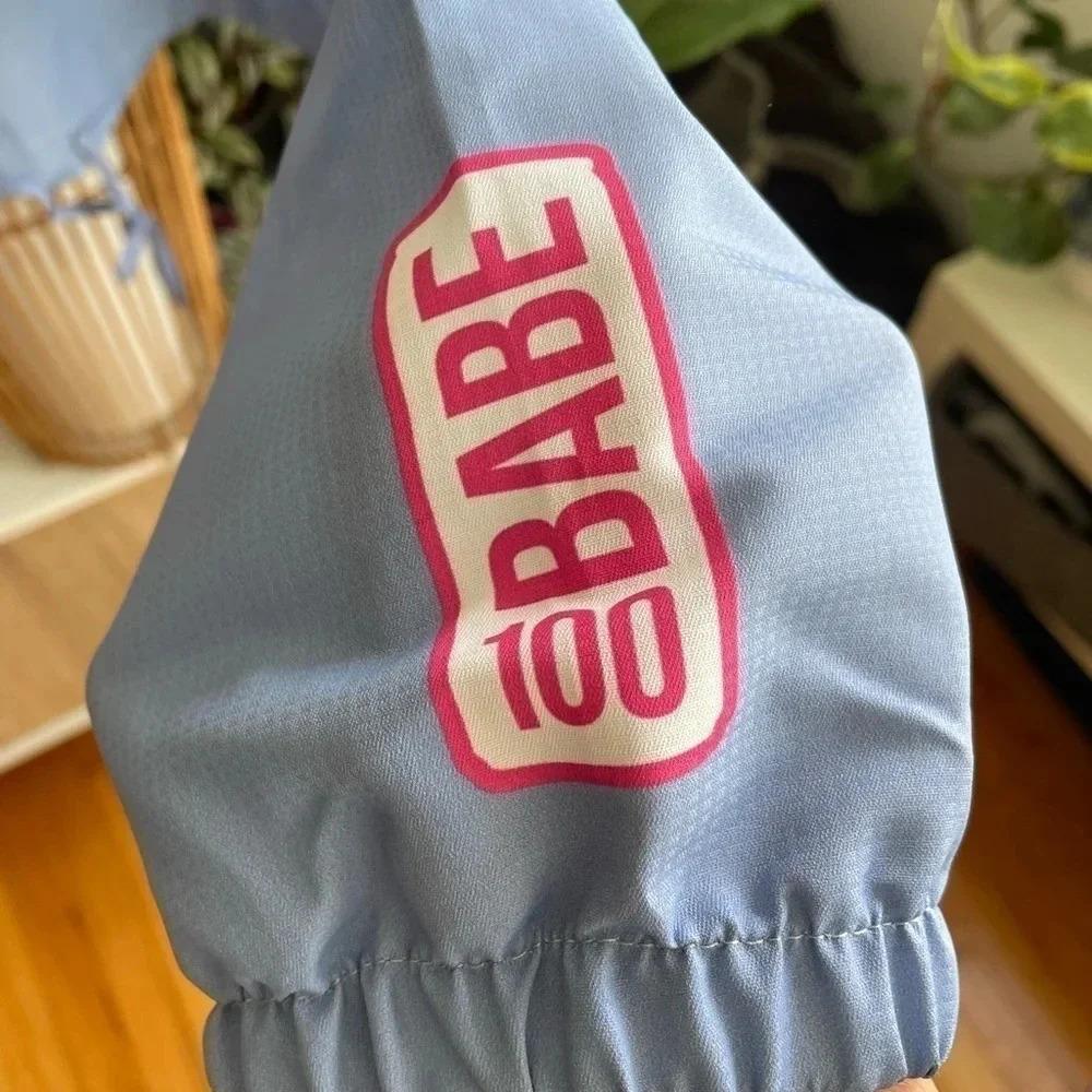 Babe 100 / vintage look / thin jacket hoodie / Barbie vibe / size small - Picture 2 of 5